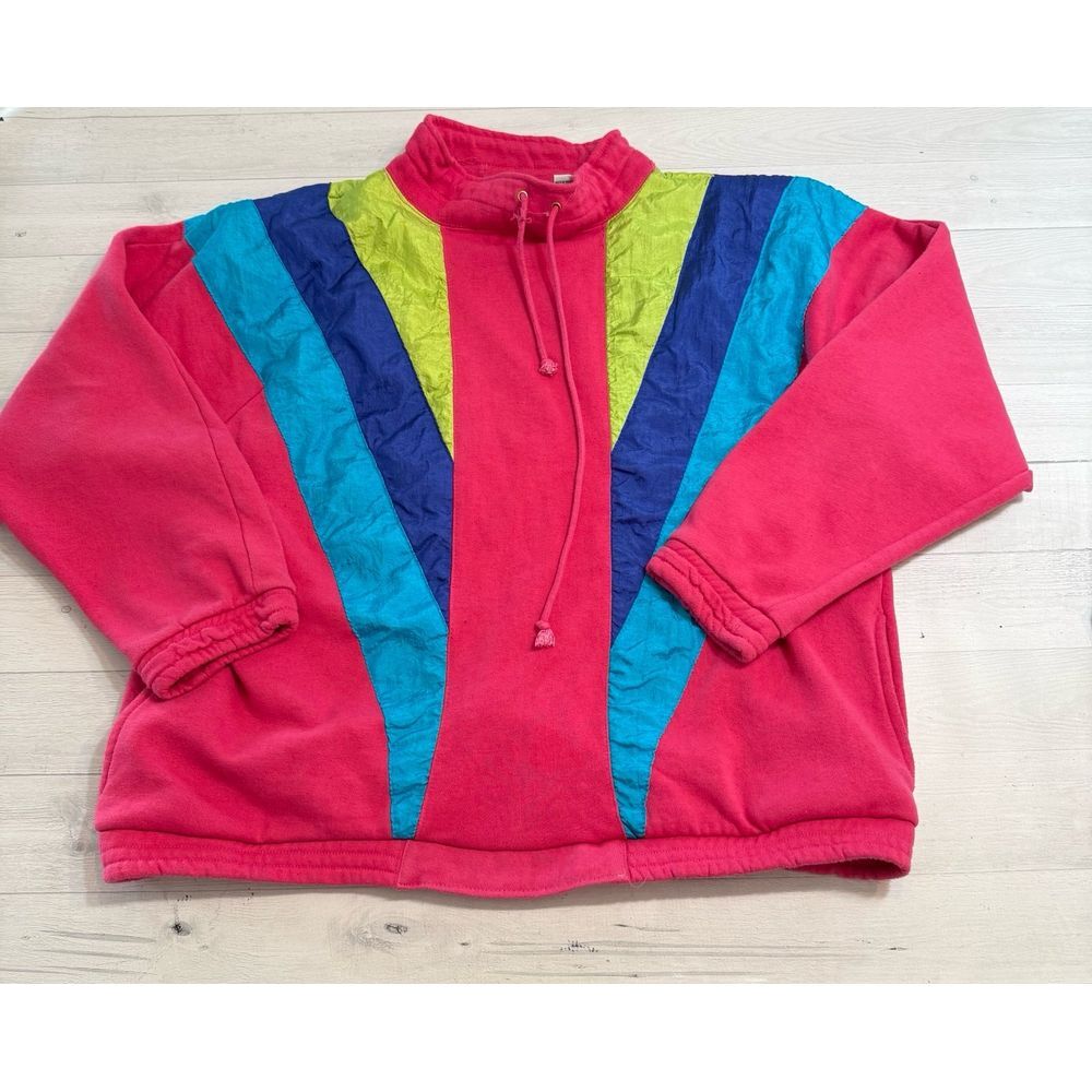 Vintage Chic Womens color block pullover